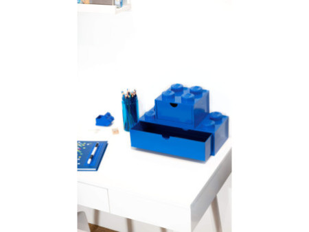 LEGO Brique tiroir DESK DRAWER 4, 1 tiroir, bleu