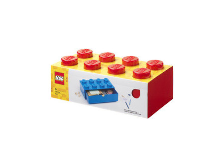 LEGO Brique tiroir DESK DRAWER 8, 1 tiroir, bleu