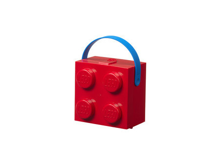 LEGO Boîte à goûter avec poignée, violet translucide