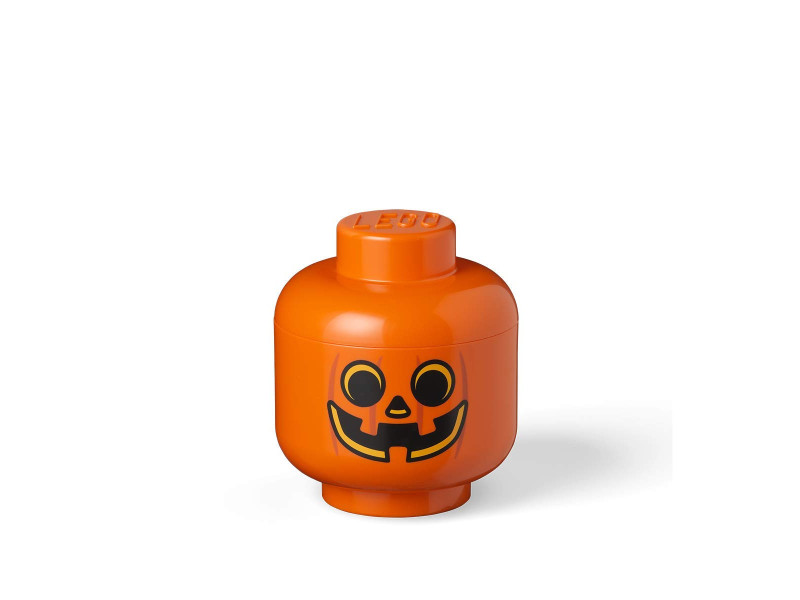 LEGO Boîte en forme de tête STORAGE HEAD PUMPKIN, S, orange
