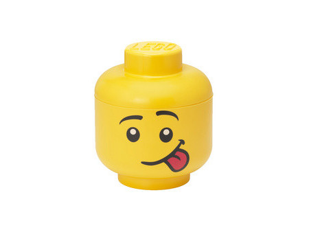 LEGO Boîte en forme de tête STORAGE HEAD BOY, L, jaune