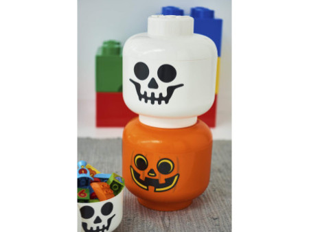 LEGO Boîte en forme de tête STORAGE HEAD PUMPKIN, L, orange