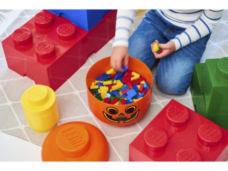 LEGO Boîte en forme de tête STORAGE HEAD PUMPKIN, L, orange