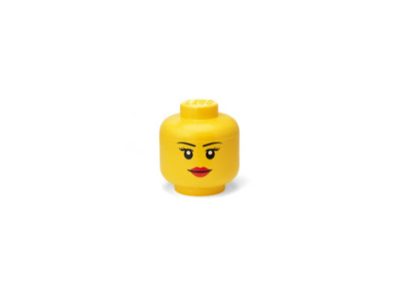 LEGO Mini-boîte en forme de tête STORAGE HEAD GIRL, jaune