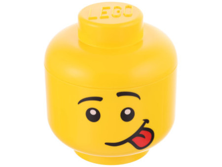 LEGO Mini-boîte en forme de tête STORAGE HEAD SILLY, jaune