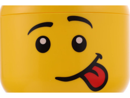 LEGO Mini-boîte en forme de tête STORAGE HEAD SILLY, jaune