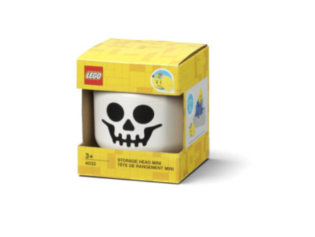 LEGO Mini-boîte en forme de tête STORAGE HEAD SKELETON