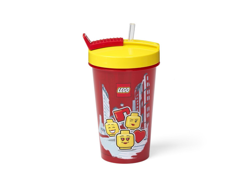 LEGO Gobelet avec paille ICONIC GIRL, 0,5 litre