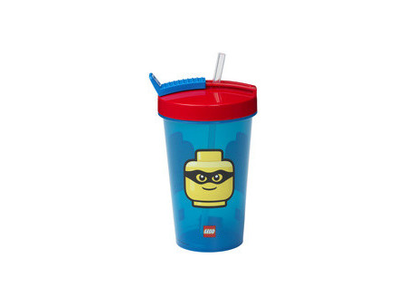 LEGO Gobelet avec paille NINJAGO, 0,5 litre