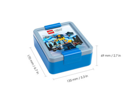 LEGO Boîte à goûter LUNCH BOX CITY, bleu
