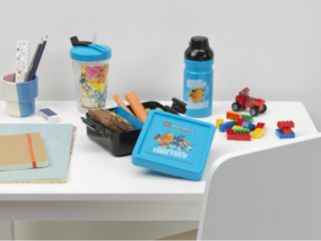 LEGO Gourde + Boîte à goûter LUNCH SET NINJAGO, bleu/noir
