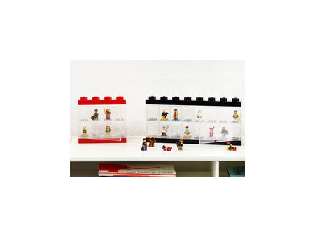 LEGO Vitrine pour figurines DISPLAY CASE 8, rouge