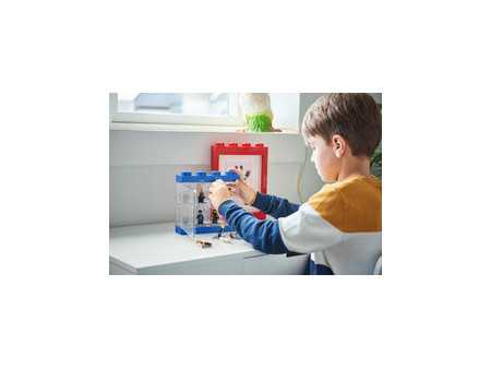 LEGO Vitrine pour figurines DISPLAY CASE 16, bleu
