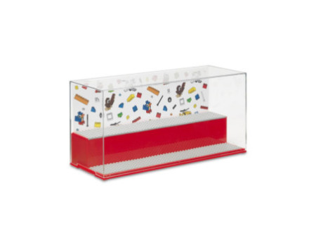 LEGO Vitrine PLAY & DISPLAY CASE ICONIC, rouge
