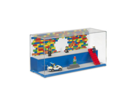 LEGO Vitrine PLAY & DISPLAY CASE ICONIC, bleu
