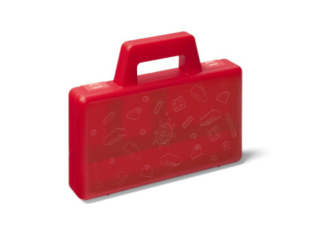 LEGO Mallette de tri SORTING CASE TO GO, rouge translucide
