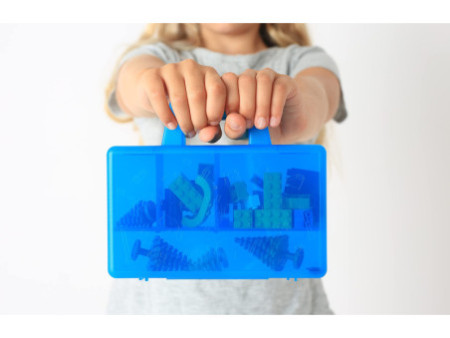 LEGO Mallette de tri SORTING CASE TO GO, bleu translucide