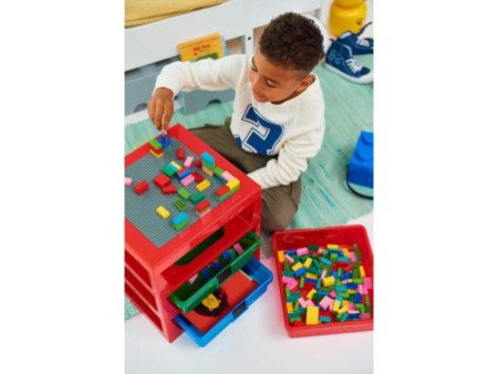 LEGO Module de classement 3-DRAWER STORAGE RACK, gris