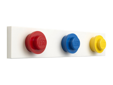 LEGO Portemanteau mural WALL HANGER RACK, rouge/bleu/jaune