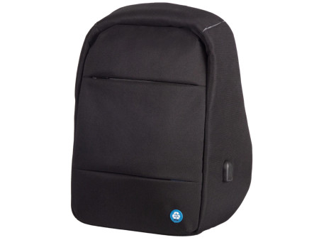STOP Sac à dos pour PC portable SAFEPAK RPET ANTIGUA, noir