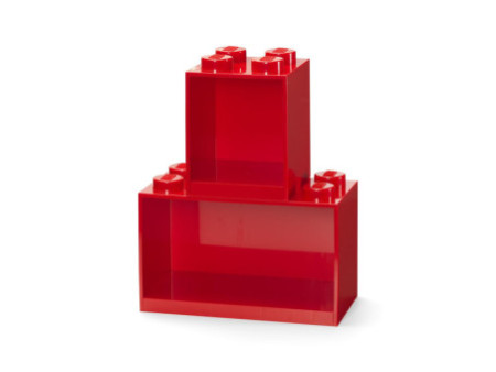 LEGO Set d'étagères en forme de brique BRICK SHELF, rouge