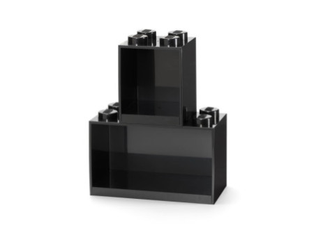 LEGO Set d'étagères en forme de brique BRICK SHELF, noir