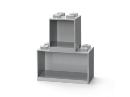 LEGO Set d'étagères en forme de brique BRICK SHELF, gris