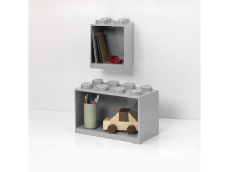 LEGO Set d'étagères en forme de brique BRICK SHELF, gris