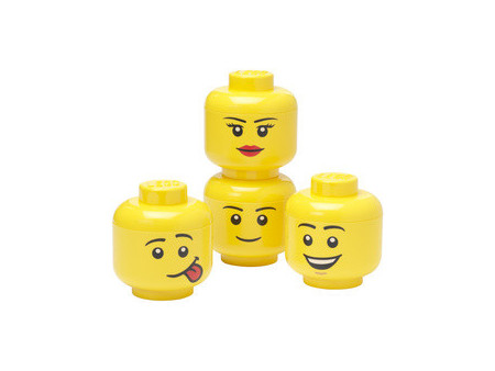 LEGO Set de mini-boîtes en forme de tête STORAGE HEAD