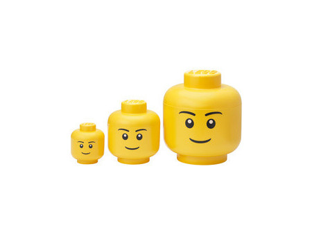 LEGO Set de boîtes en forme de tête STORAGE HEAD BOY