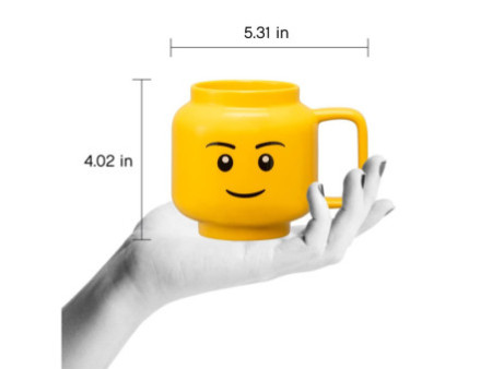 LEGO Mug BOY, 530 ml, dans un carton, jaune