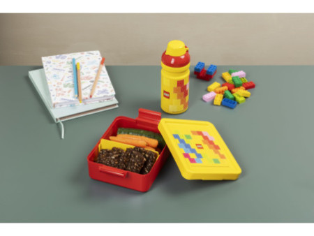 LEGO Gourde + Boîte à goûter LUNCH SET BRICK PATTERN
