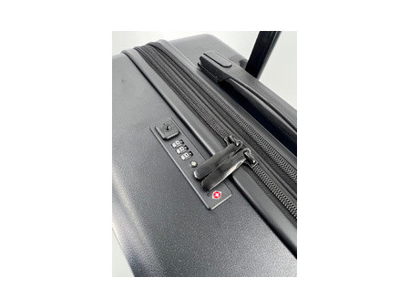 JSA Trolley de voyage, en ABS recyclé à 50%, taille M, noir
