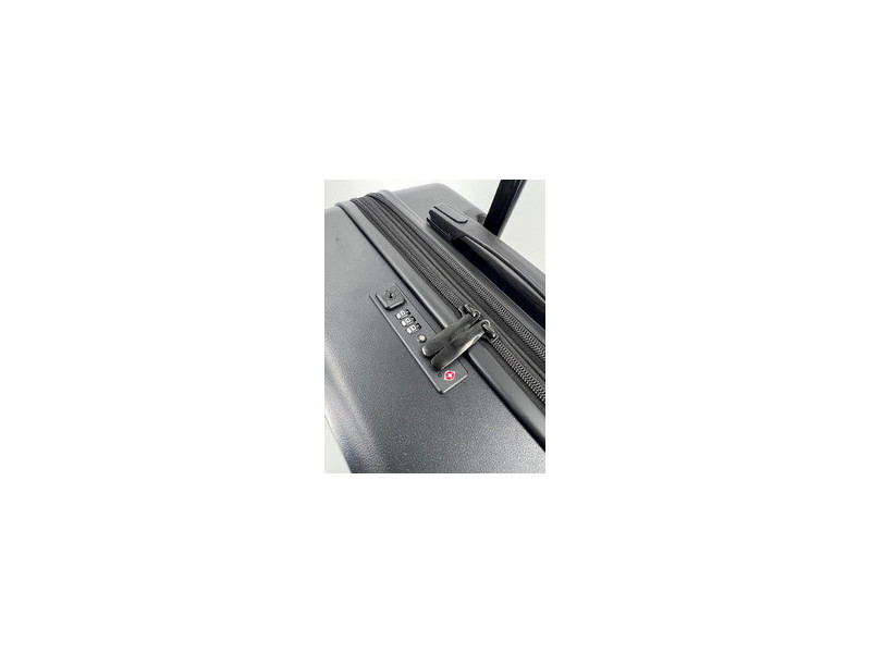 JSA Trolley de voyage, en ABS recyclé à 50%, taille M, noir