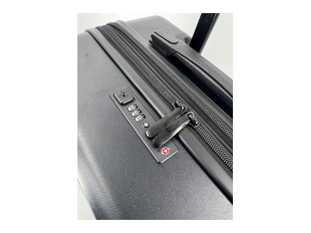 JSA Trolley de voyage, en ABS recyclé à 50%, taille S, noir