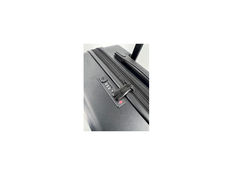 JSA Trolley de voyage, en ABS recyclé à 50%, taille S, noir