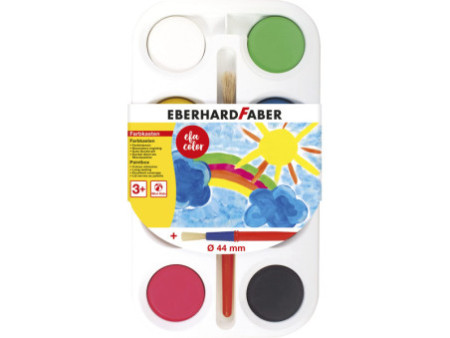 EBERHARD FABER Boîte de peinture EFA Color, 8 couleurs