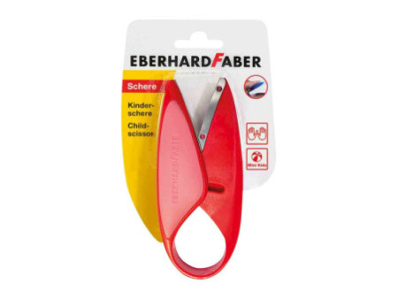 EBERHARD FABER Ciseaux Mini Kids, rond, rouge