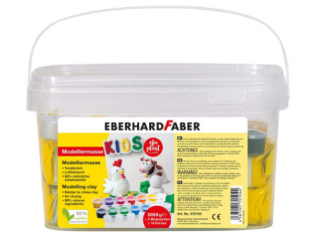 EBERHARD FABER Pâte à modeler EFA plast KIDS + peintures