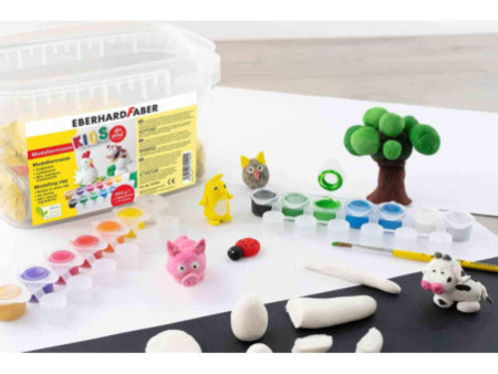 EBERHARD FABER Pâte à modeler EFA plast KIDS + peintures