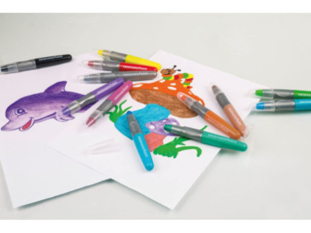 EBERHARD FABER Craie gel Metallic, étui en carton de 6