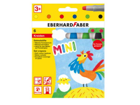 EBERHARD FABER Craie gel Basic, étui en carton de 6
