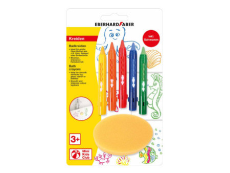 EBERHARD FABER Craie pour le bain Mini Kids, blister de 5
