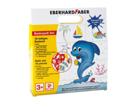 EBERHARD FABER Coffret jeux de bain Mini Kids, 16 pièces