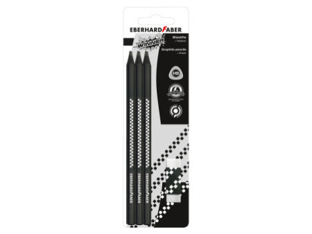 EBERHARD FABER Kit crayon de papier WINNER, HB, noir