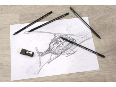 EBERHARD FABER Kit crayon de papier WINNER, HB, noir