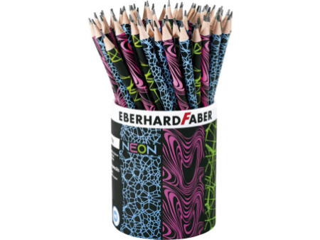 EBERHARD FABER Crayon de papier FLUO, HB, pot de 72