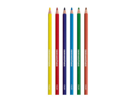 EBERHARD FABER Crayon de couleur COLORI, étui carton de 6