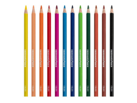 EBERHARD FABER Crayon de couleur COLORI, étui carton de 12