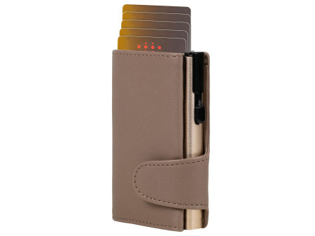 CLICKSAFE Porte-monnaie avec porte-cartes, simili cuir